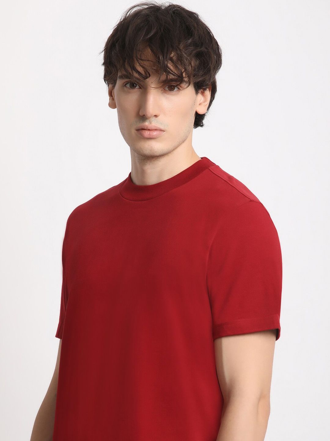 THE BEAR HOUSE Round Neck Pure Cotton Relaxed Fit T-shirt