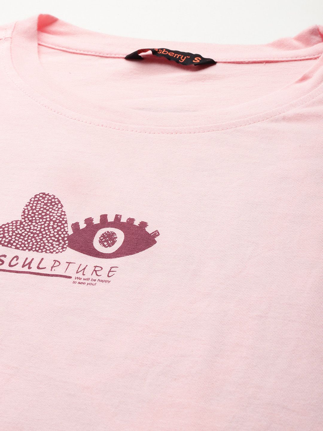 DressBerry Printed Drop-Shoulder Sleeves T-shirt