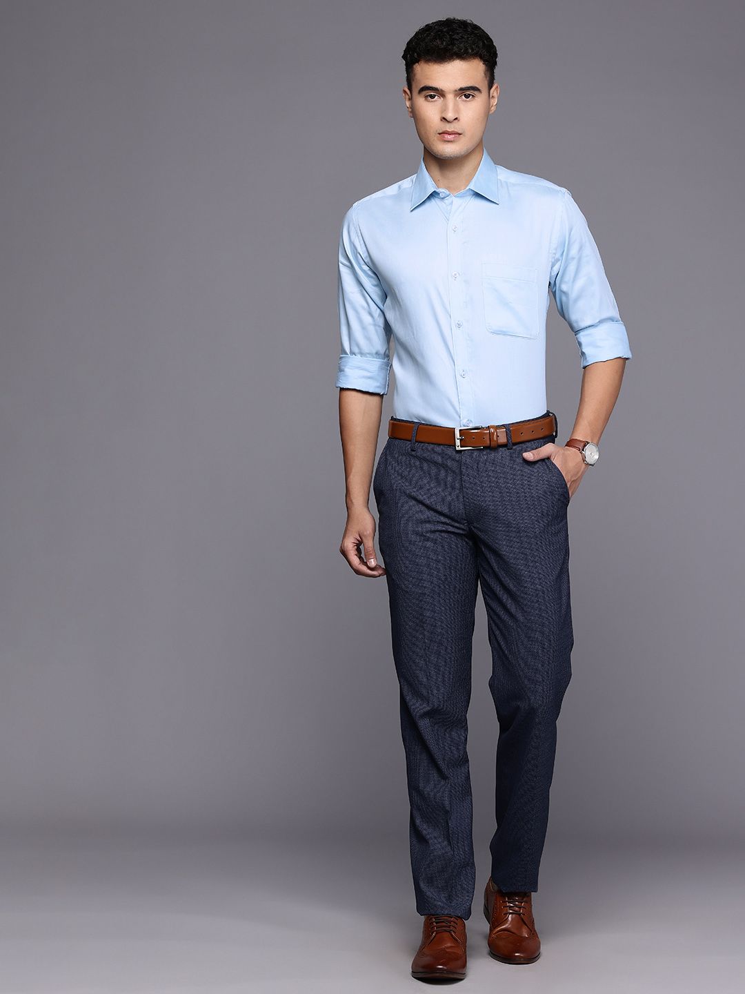 Raymond Pure Cotton Slim Fit Formal Shirt