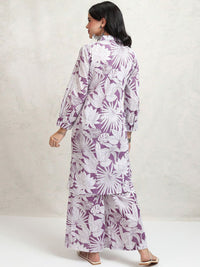 Vishudh Printed Shirt With Trousers Co-Ords