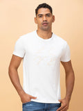 Being Human Men Printed Raw Edge T-shirt