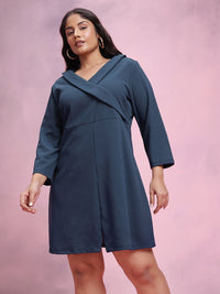 DressBerry Plus-Size Wrap-Style Sheath Dress
