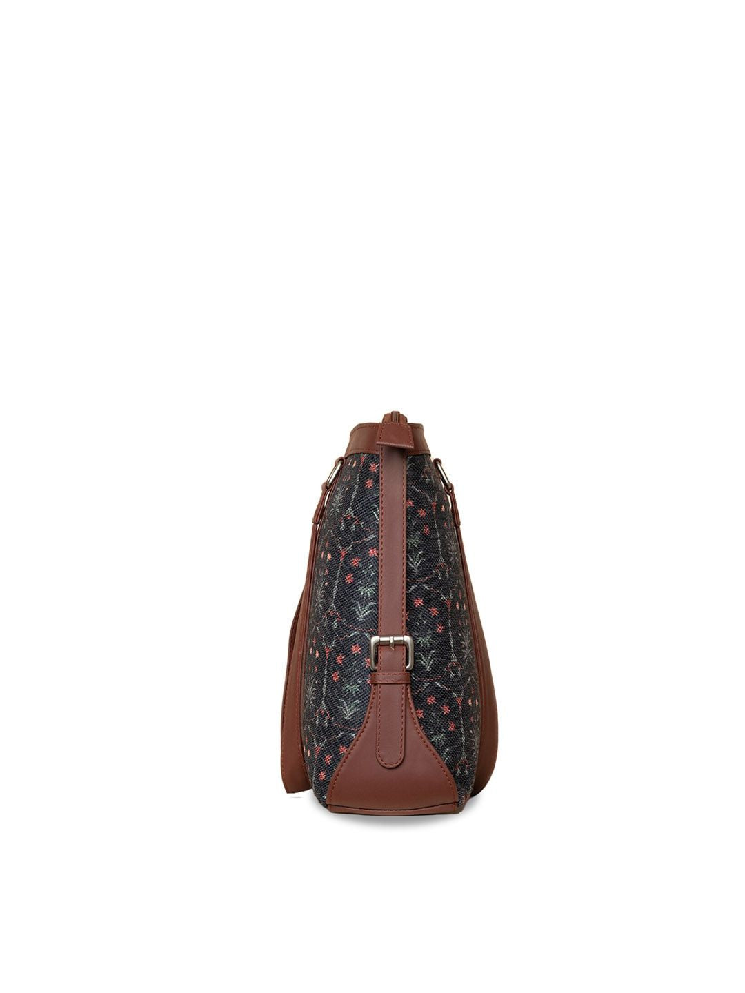 ZOUK Women Ethnic Motifs Printed Laptop Structured Hobo Bag