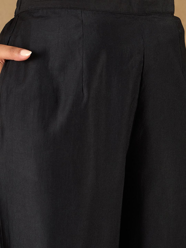 Indo Era Women Ethnic Motifs Embroidered Regular Liva Kurta with Sharara & With Dupatta