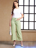 all about you Women Wide Leg High-Rise Stretchable Jeans