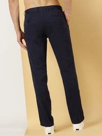 Thomas Scott Men Smart Mid Rise Linen Cotton Trouser