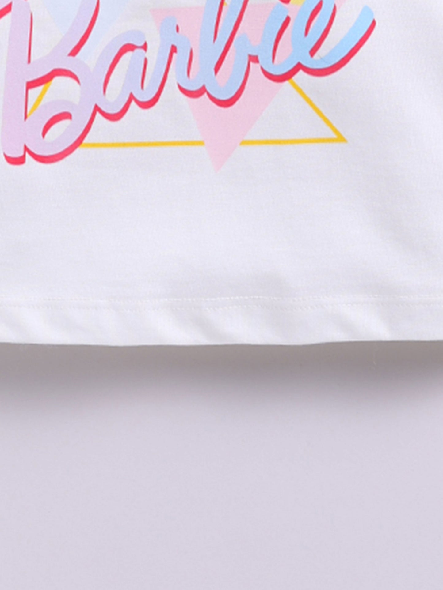 Happy Faces Girls Barbie Print Pure Cotton T-shirt