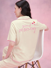 DressBerry Embroidered Pyjama Set