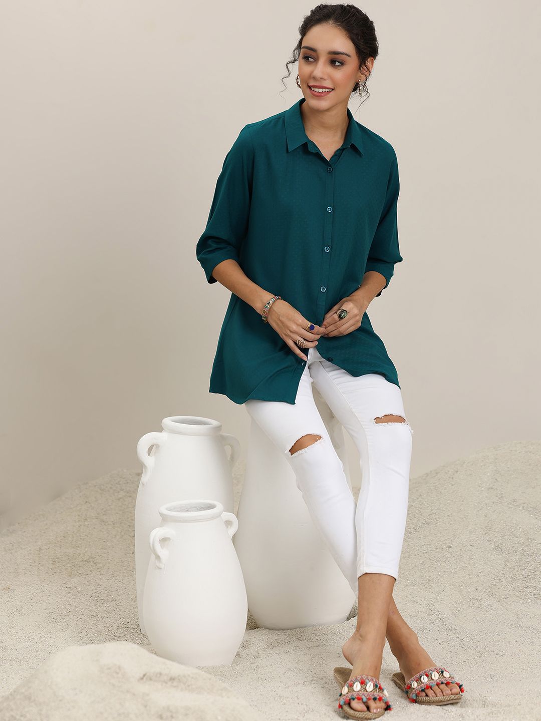 Libas Shirt Collar Tunic