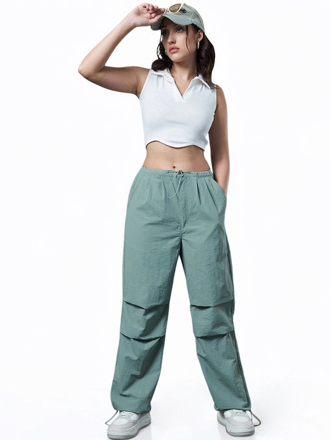 Bewakoof Women Baggy Oversized Parachute Pants