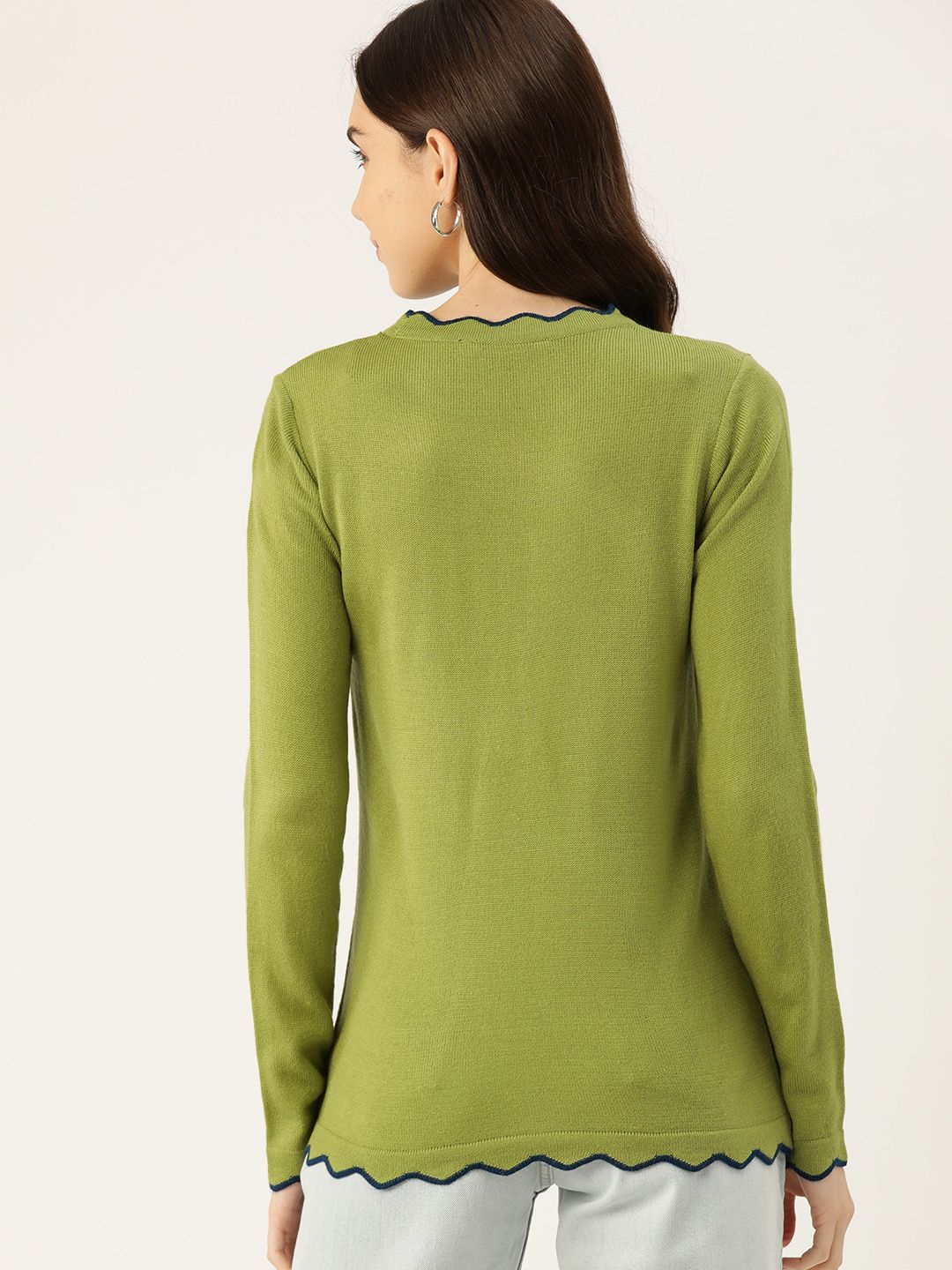 DressBerry Women Solid Acrylic Pullover