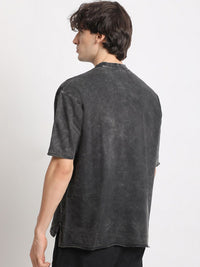 THE BEAR HOUSE Round Neck Cotton Oversized T-shirt