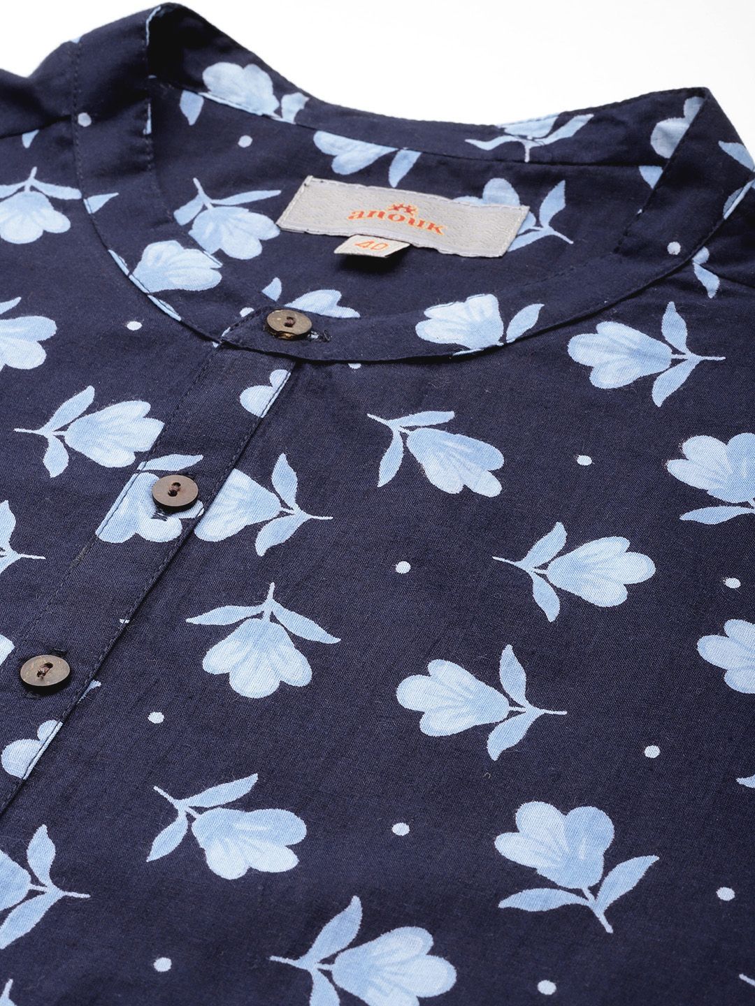 Anouk Floral Printed Pure Cotton Kurta
