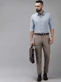 Park Avenue Slim Fit Pure Cotton Checked Formal Shirt