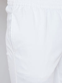 See Designs Men Peach-Coloured & White Self Design Kurta with Pyjamas