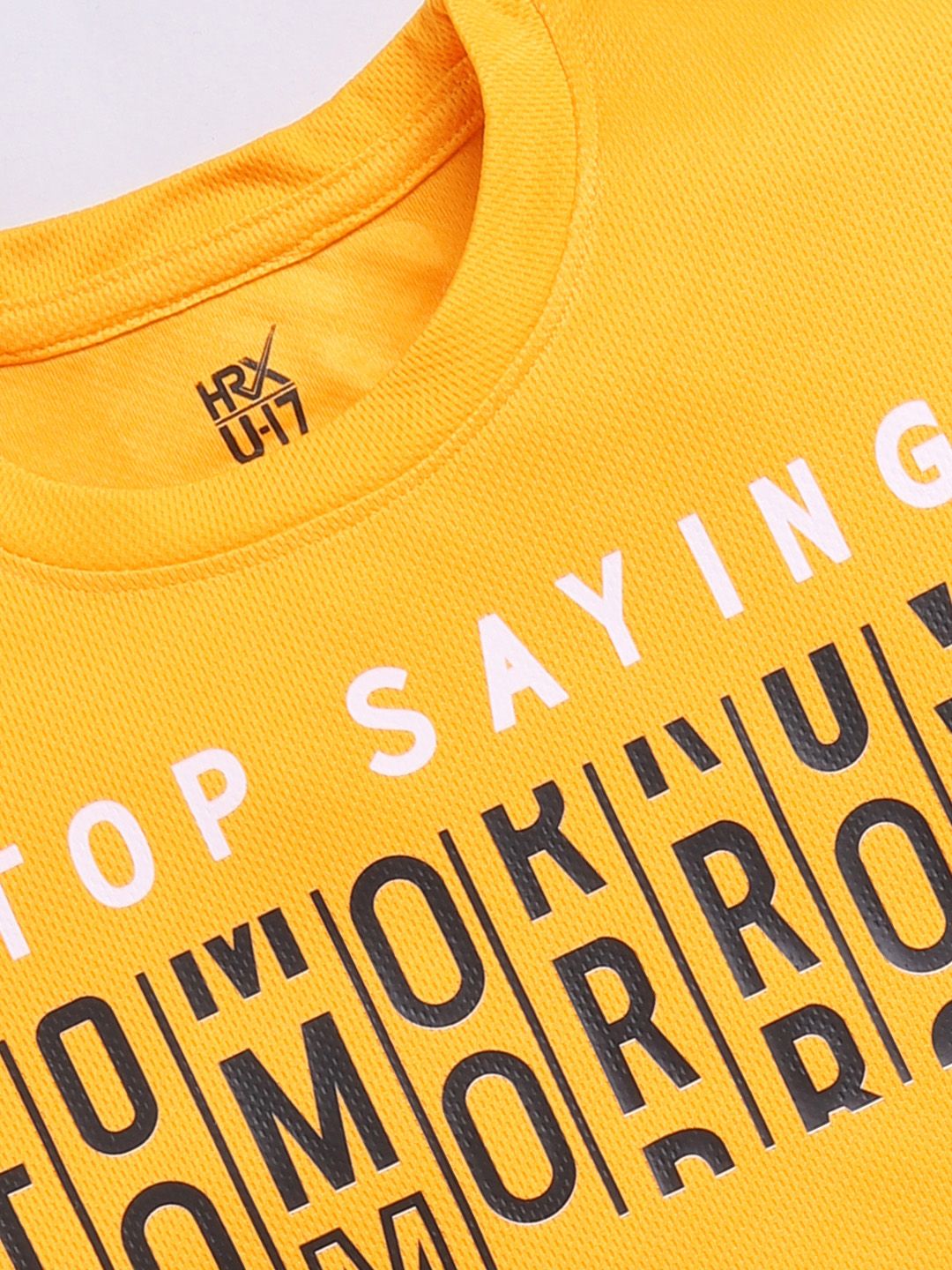 HRX by Hrithik Roshan Boys Typography Printed T-shirt