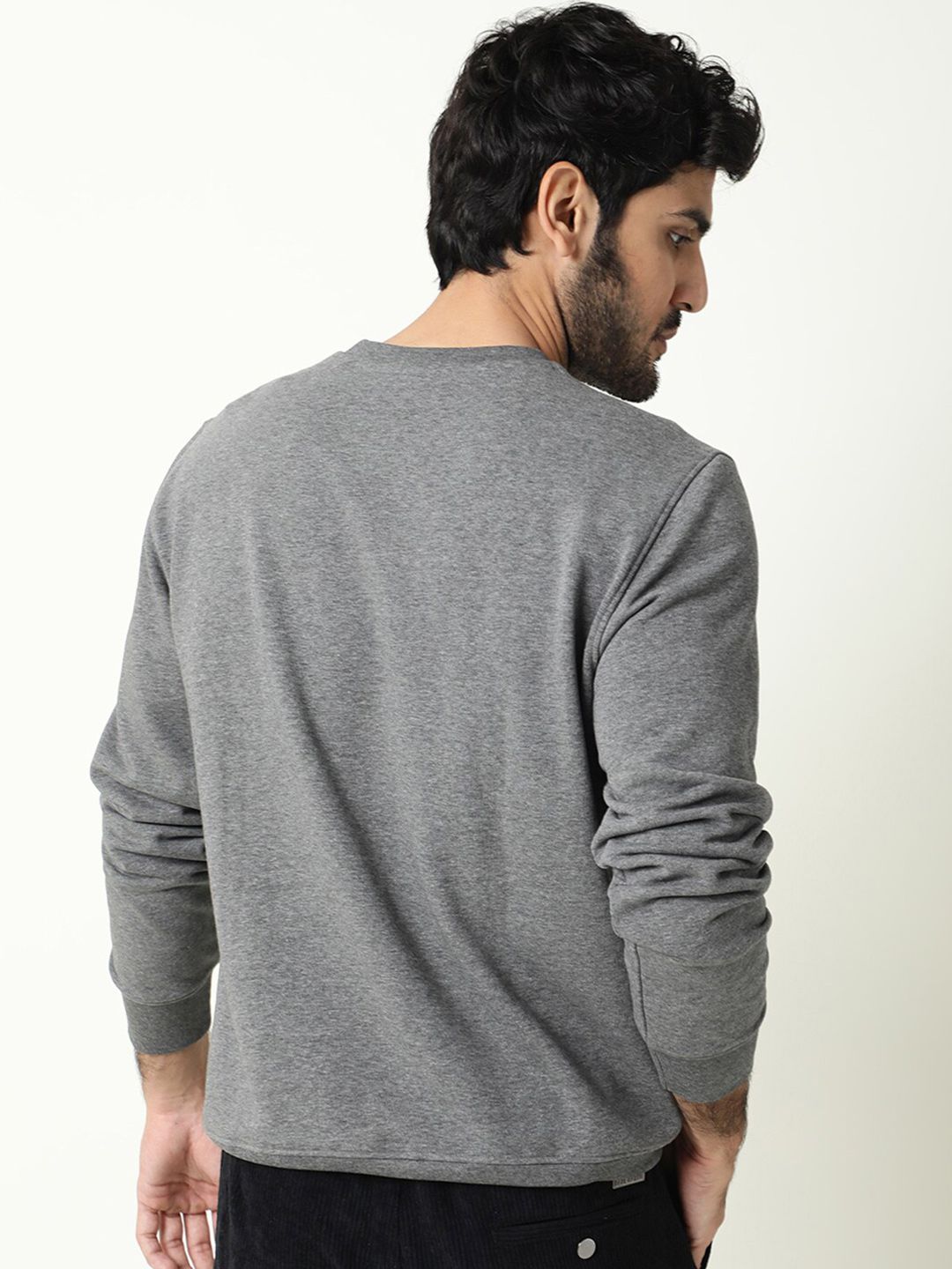 RARE RABBIT Men Velveto Sweatshirt