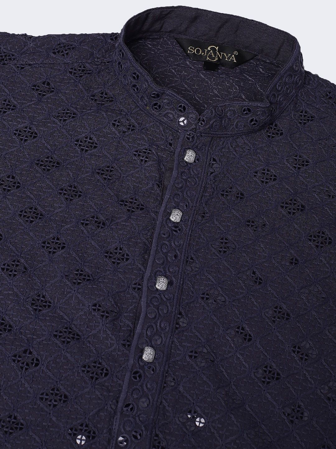 SOJANYA Sequin Embellished Pure Cotton Kurta