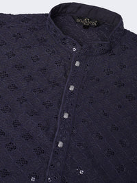 SOJANYA Sequin Embellished Pure Cotton Kurta