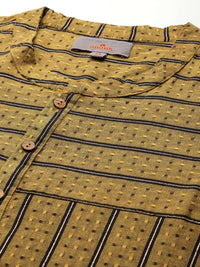Anouk Men Striped Woven Design Kurta