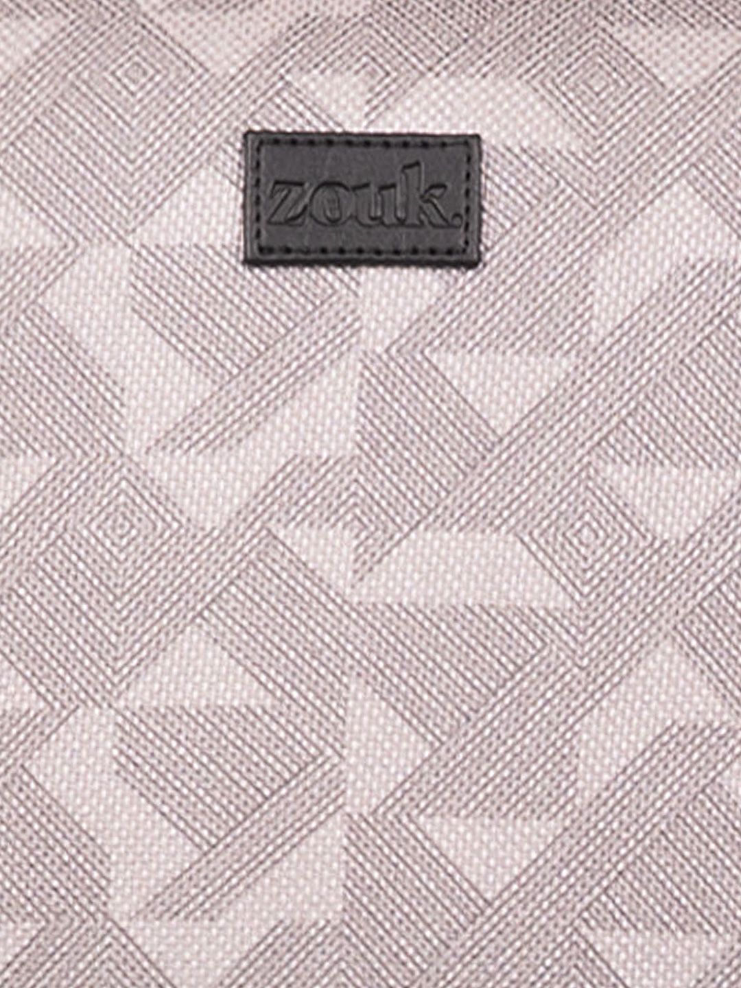 ZOUK Geometric Printed Backpack with Compression Straps Up to 16 inch