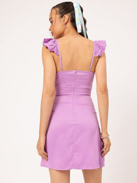 DressBerry Pastel Perfection Ruffles Bodycon Dress