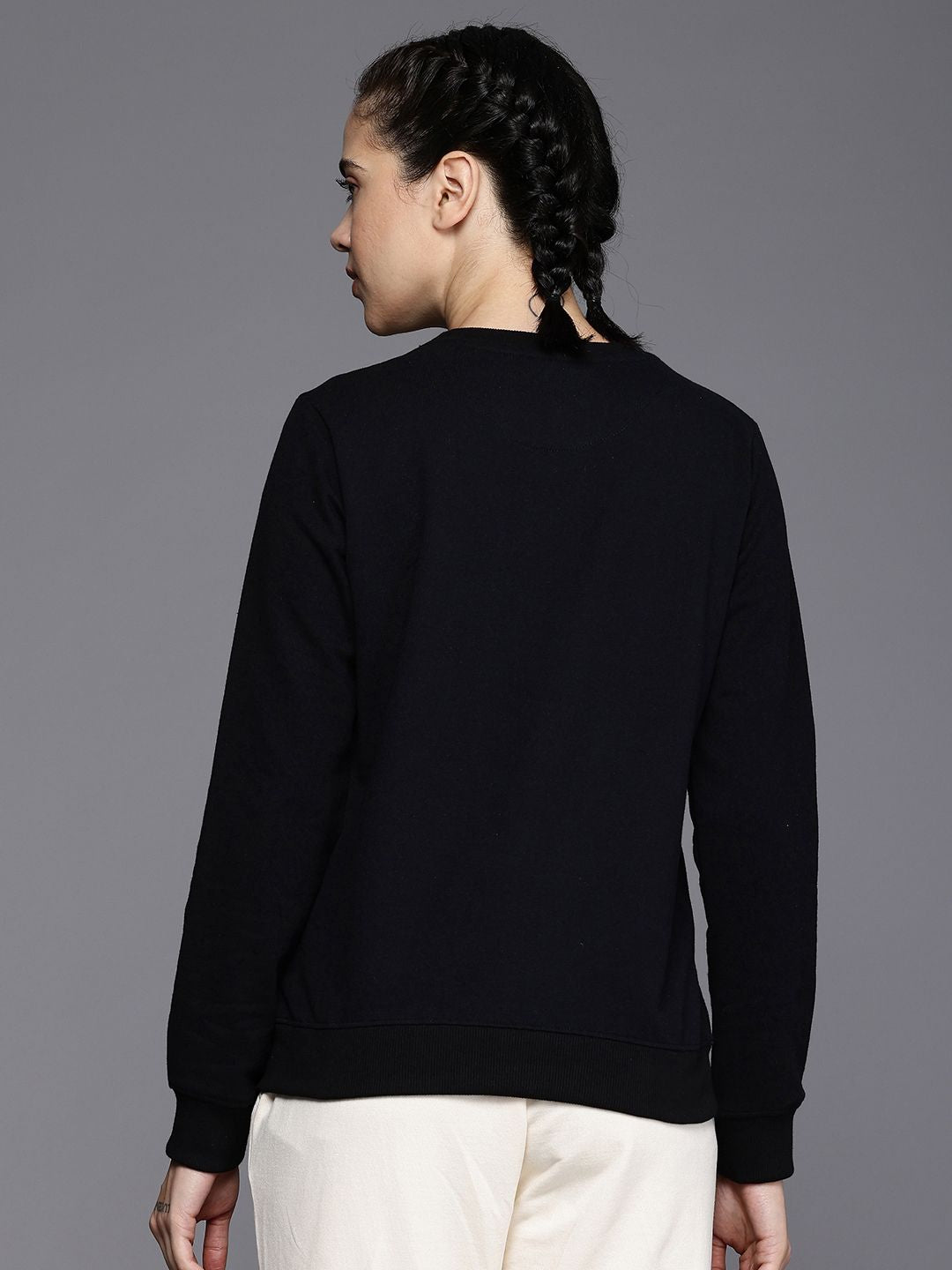 HRX by Hrithik Roshan Antimicrobial Finish & Rapid-Dry Printed Lifestyle Sweatshirt