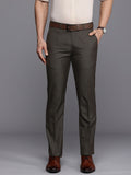 Raymond Men Textured Slim Fit Formal Trousers