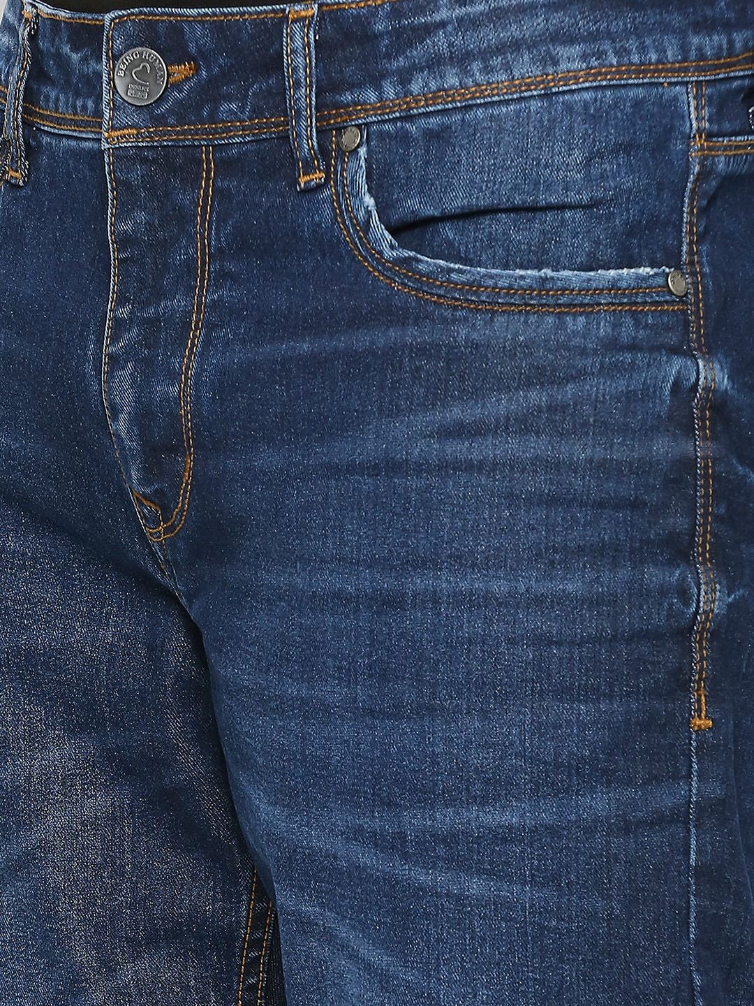 Being Human Men Mid Rise Slim Fit Clean Look Light Fade Jeans