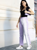 DressBerry Women Straight Fit Colourblocked Stretchable Jeans