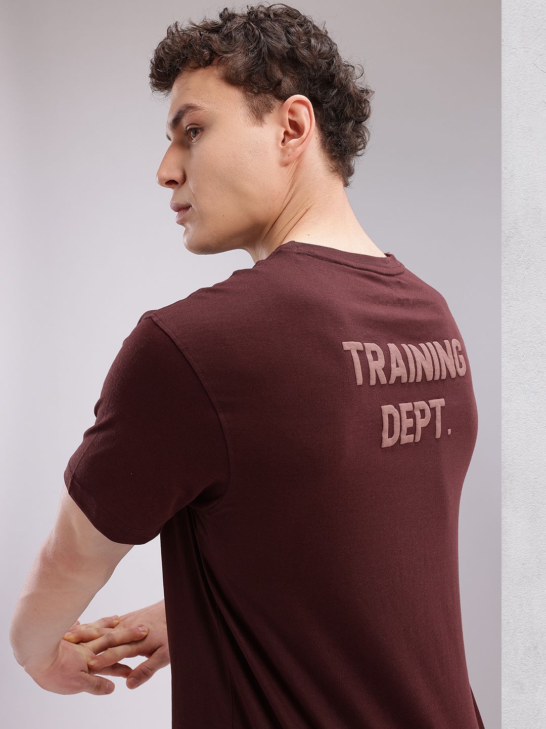 HRX by Hrithik Roshan Men Typography Puff Printed Training T-shirt