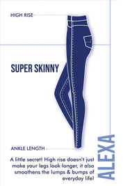 SPYKAR Women Super Skinny Fit Clean Look Mid-Rise Stretchable Jeans