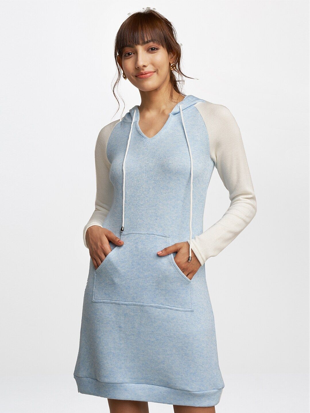 AND Blue & White T-shirt Dress