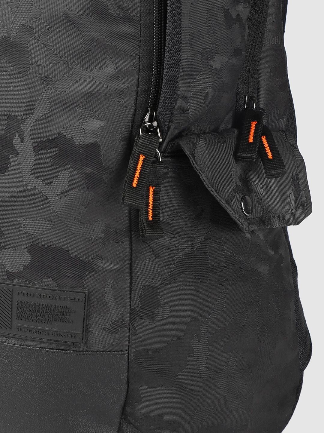 Gear Unisex Black Camouflage Backpack