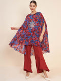 Antheaa Floral Printed Tunic & Trouser Co-Ords