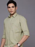 Raymond Pure Cotton Slim Fit Checked Casual Shirt