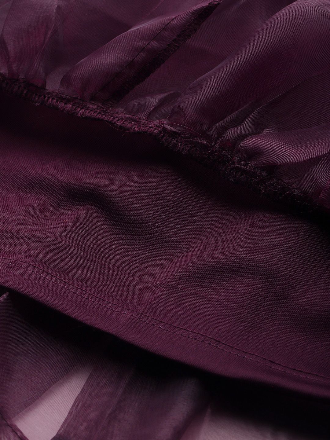 DressBerry Ruffled Net Drop-Waist Dress