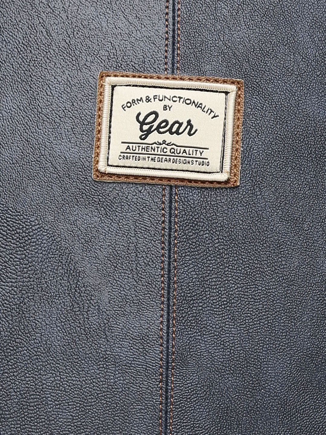 Gear Unisex Navy Blue Solid Backpack