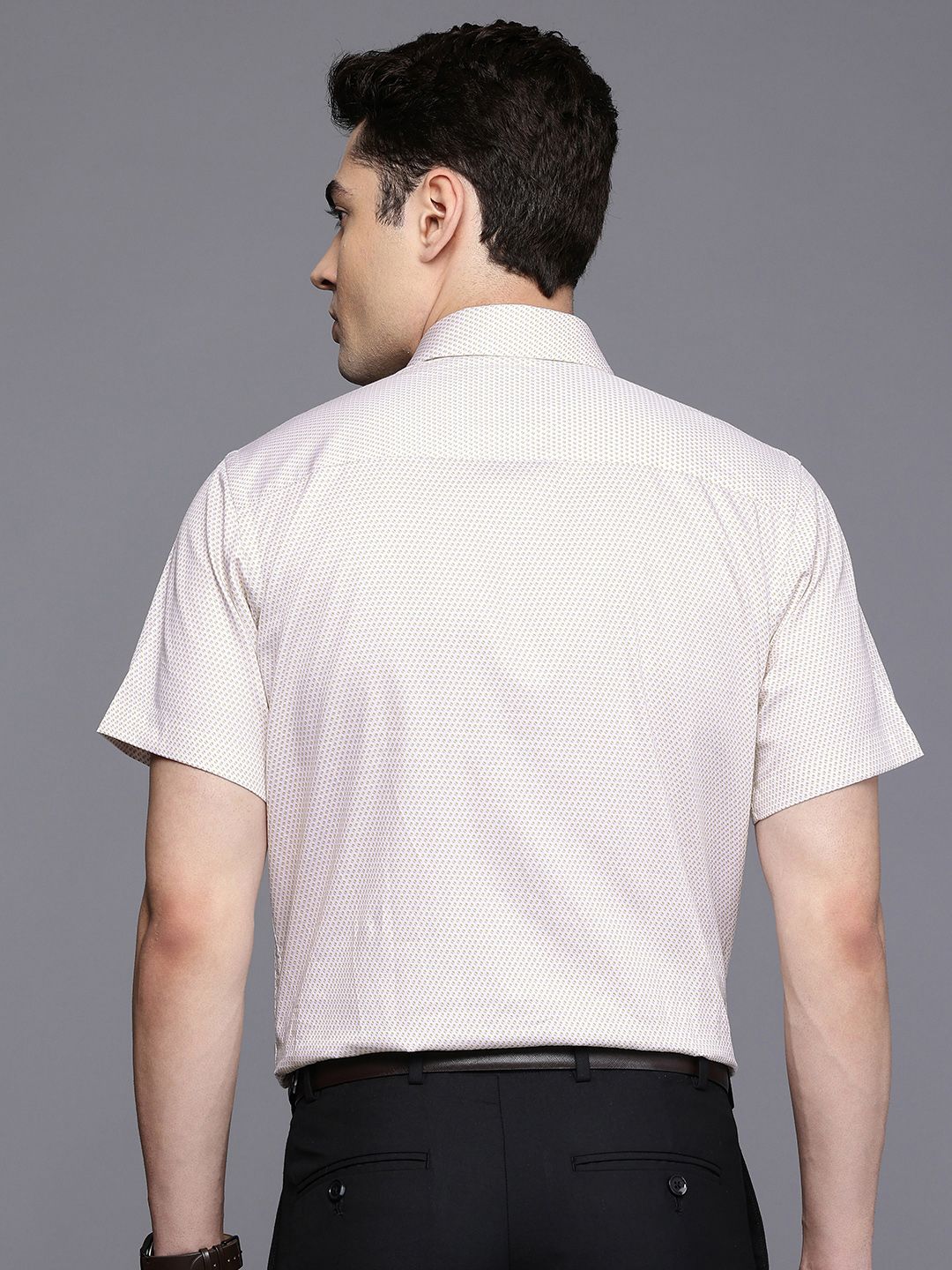 Raymond Micro Ditsy Printed Pure Cotton Formal Shirt