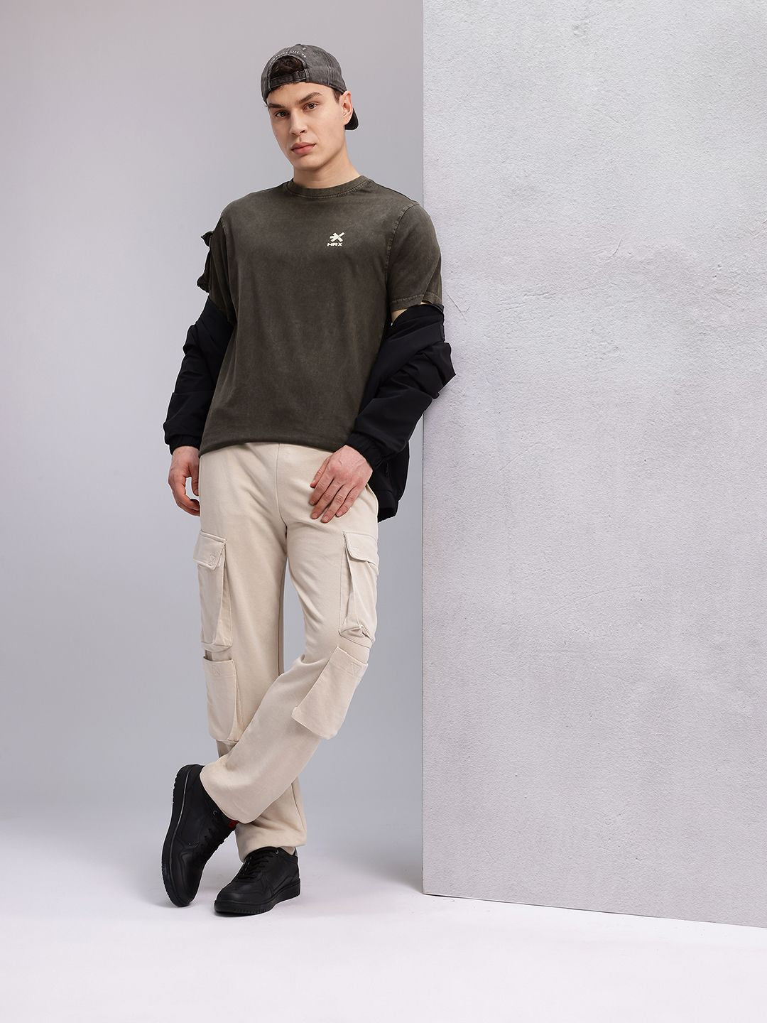 HRX by Hrithik Roshan Pure Cotton Pocket Lifestyle T-shirt