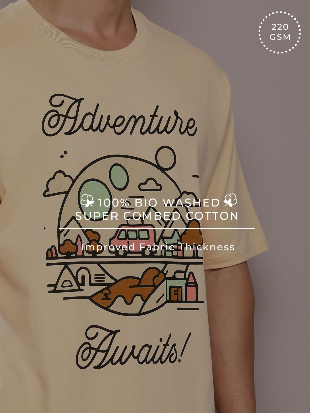 DILLINGER Men Graphic Printed Oversized T-shirt