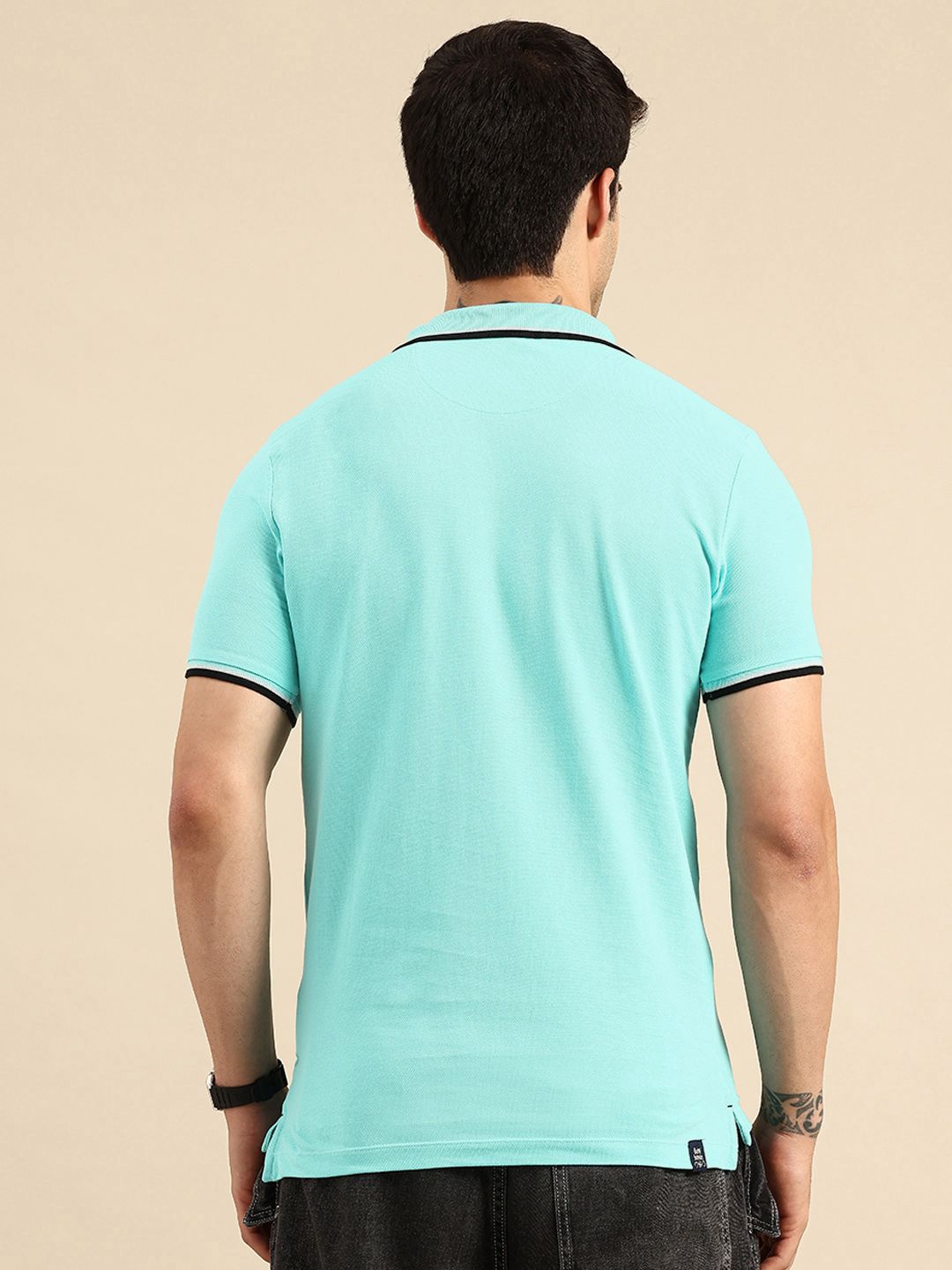 Being Human Polo Collar Pure Cotton T-shirt