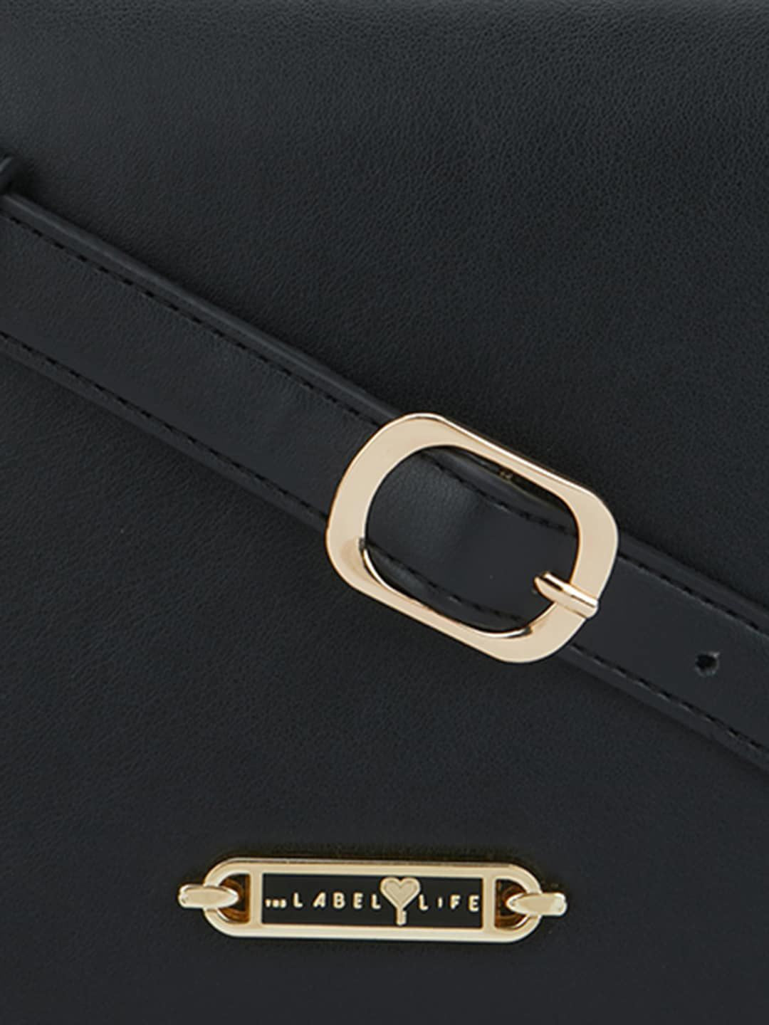 The Label Life PU Structured Sling Bag