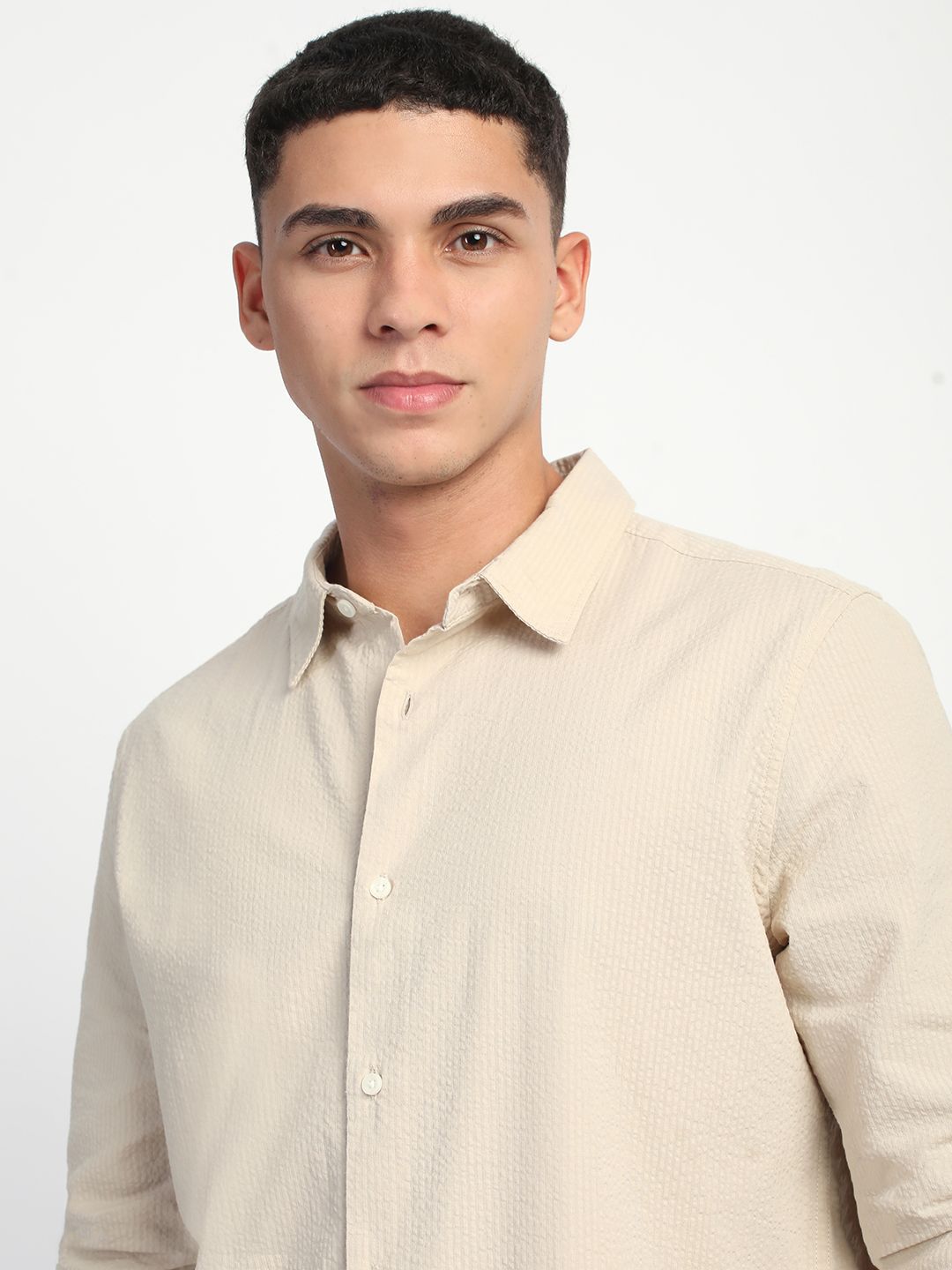 THE BEAR HOUSE Men Slim Fit Opaque Casual Shirt