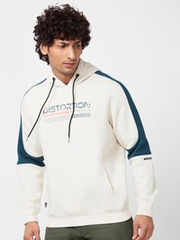 SPYKAR Typography Printed Hooded Sweatshirt