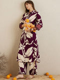 Indo Era Shirt Collar Floral Printed Straight Kurta with Trouser
