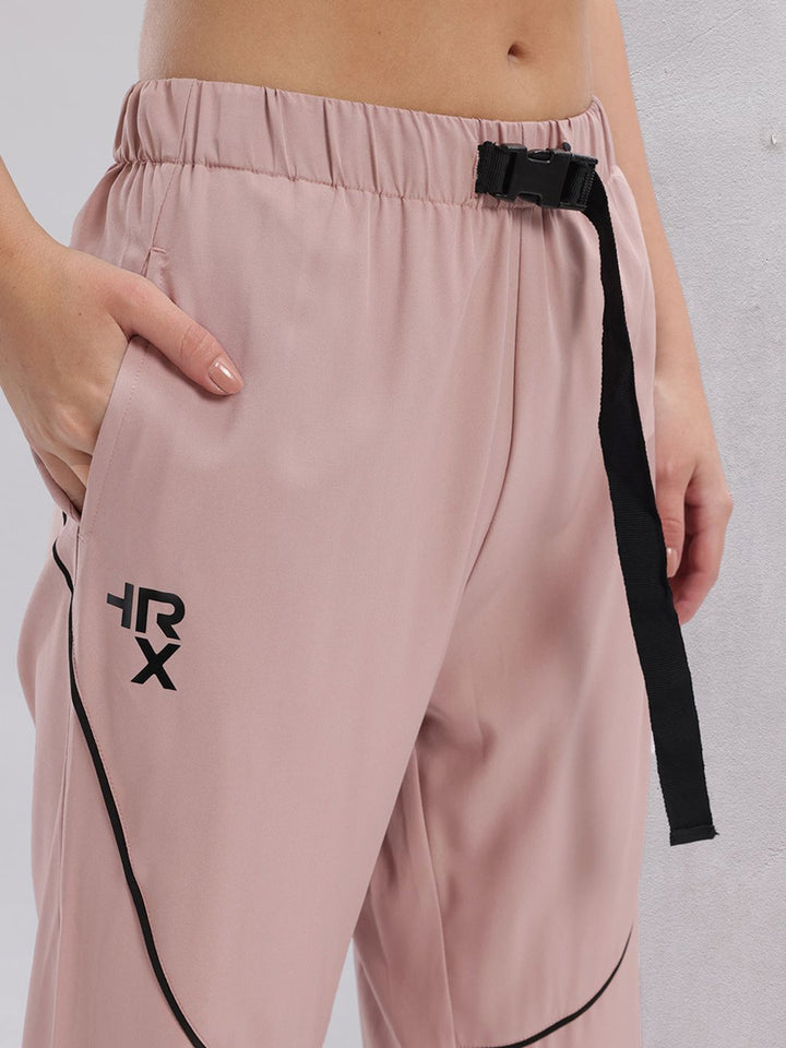 HRX by Hrithik Roshan Women Lifestyle Track Pants with Contrast Piping