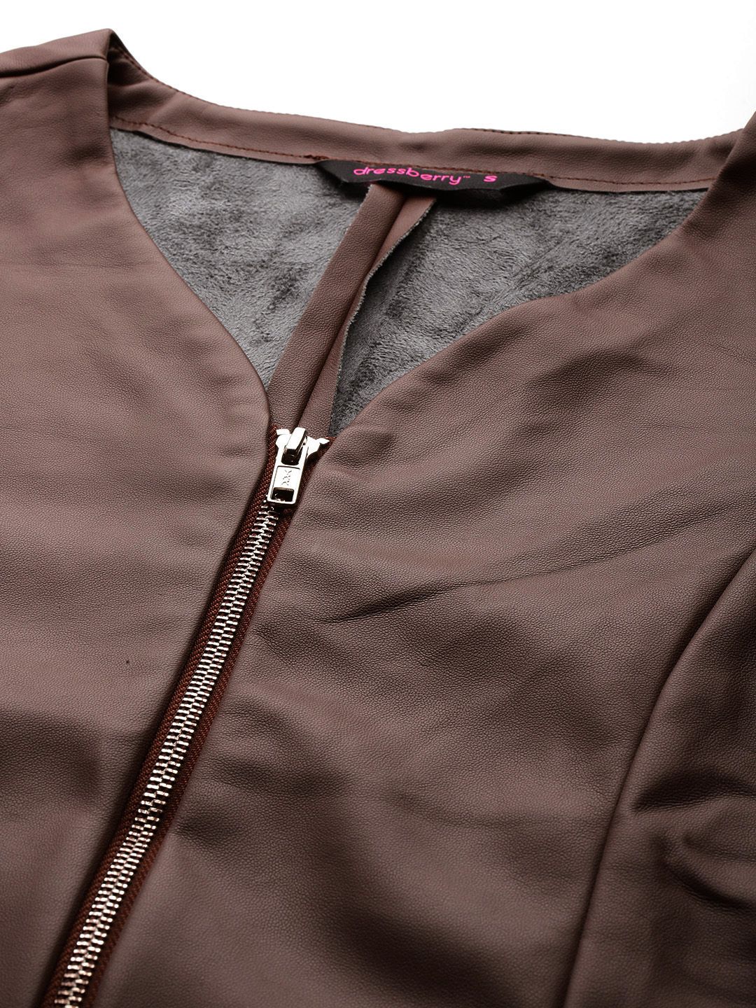 DressBerry Faux Leather Bodycon Mini Dress