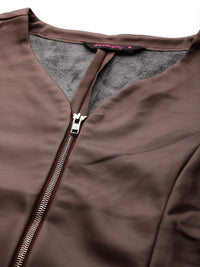 DressBerry Faux Leather Bodycon Mini Dress