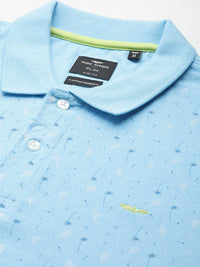 Park Avenue Men Printed Polo Collar Slim Fit T-shirt